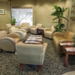 Inside of office seating area alternate view